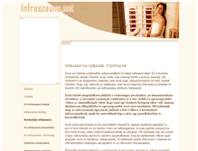 Tablet Screenshot of infraszauna.net
